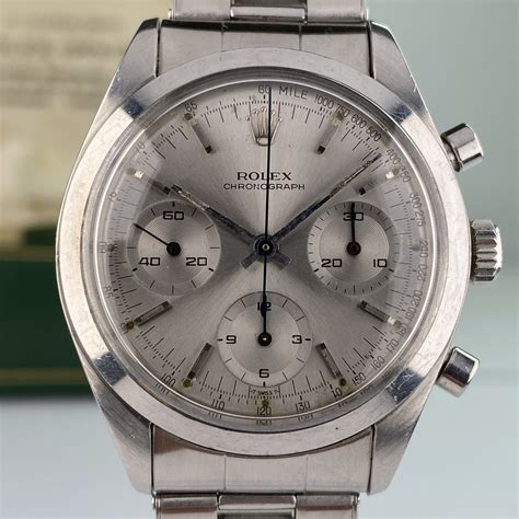 1963 Rolex Chronograph Pre Daytona 6238 Silver Dial Unpolished ...