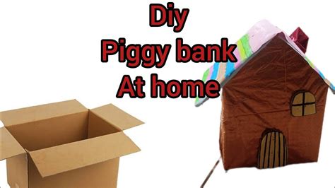 Diy Piggy Bank At Home ️ ️ Youtube