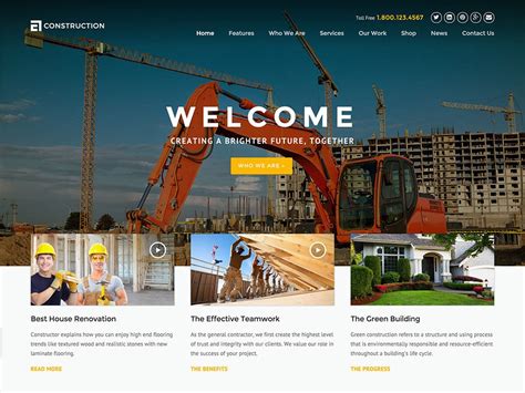 Civil Contractors & Construction Company Website Design @ Rs. 6900/ Low ...