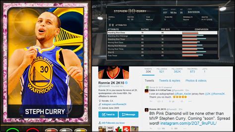 NBA 2K15 My Team PINK DIAMOND MVP STEPH CURRY COMING WOAH YouTube