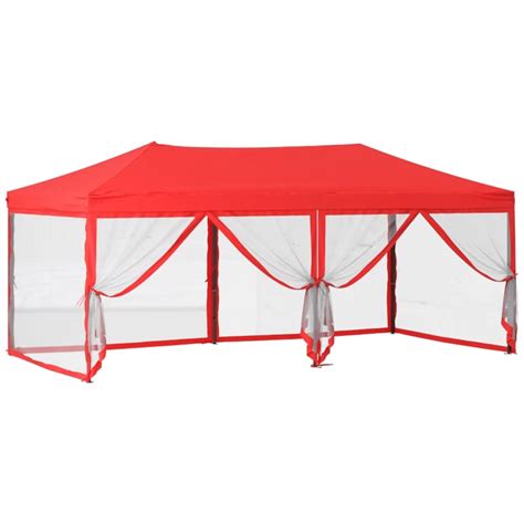 Tenda Para Festas Dobr Vel Paredes Laterais M Vermelho Loja