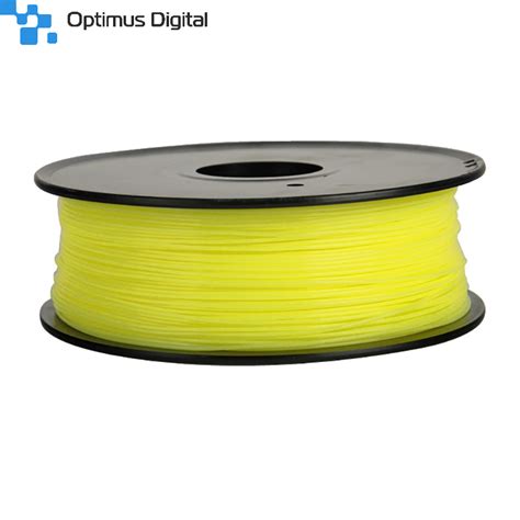 Filament Pentru Imprimanta 3D 1 75 Mm PLA 1 Kg Galben Fluorescent