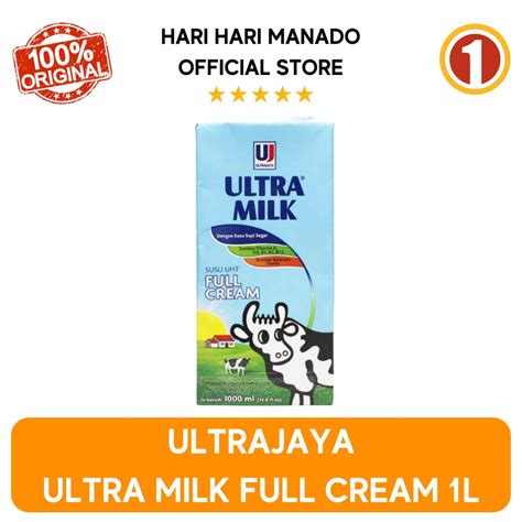 Jual Ultrajaya Ultra Milk Full Cream 1l Shopee Indonesia