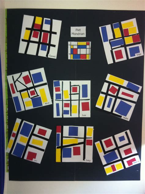 Piet Mondrian Art For Kids