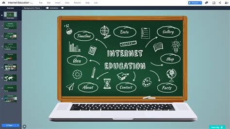 Internet Education Presentation Template Prezibase