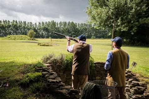 Clay Shooting Practice At Ladys Wood Shooting School