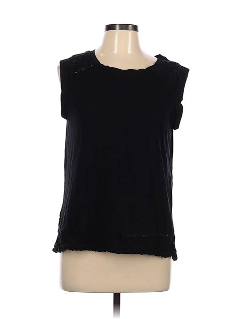 Dip Solid Black Short Sleeve Top Size L 60 Off Thredup