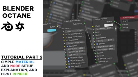 Blender Octane Tutorial Part 2 Simple Material And Node Setup Explanation And First Render