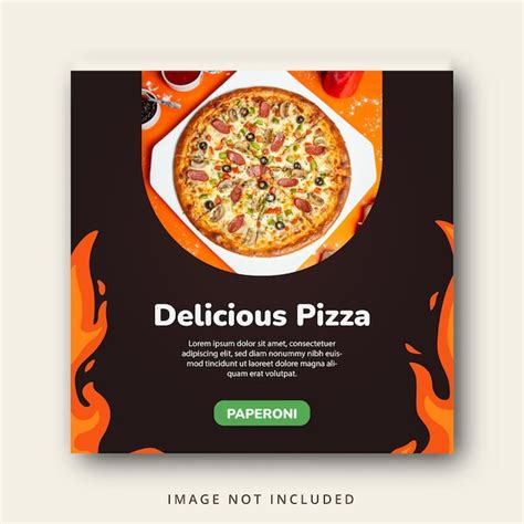 Premium Vector Delicious Pizzaand Food Menu Social Media Banner Template