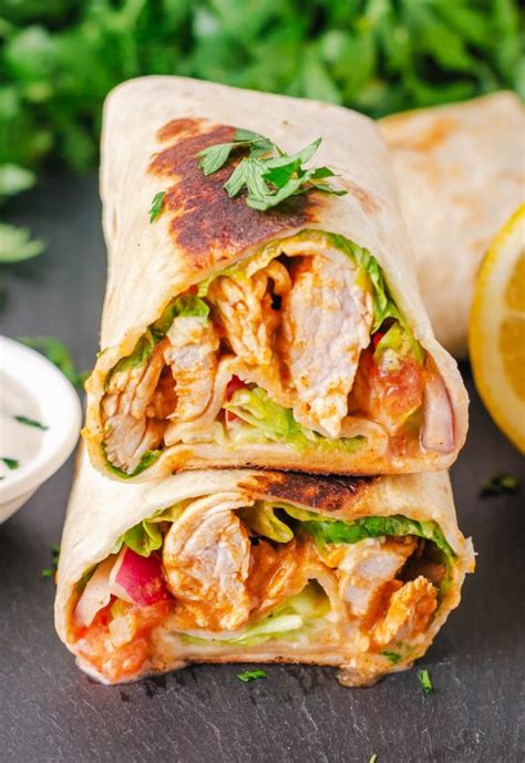 Buffalo Chicken Wrap Recipe - The Gingered Whisk