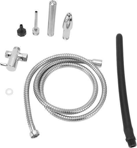Amazon Household Shower Enema System Metal Stainless Steel Enema Tube Anal Set Shower