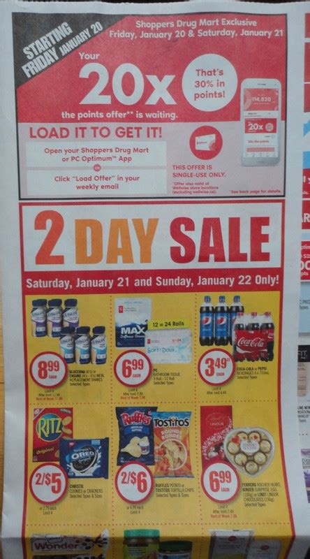 Shoppers Drug Mart Canada Flyer Sneak Peek Get 20x The PC Optimum