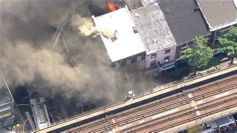 Firefighters Battle Alarm Blaze In Frankford Section Of Philadelphia