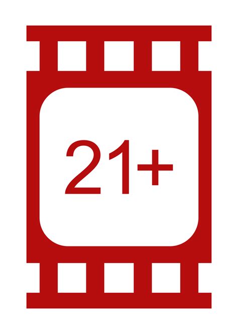 Sign of Adult Only for Eighteen Plus or Twenty One Plus Age in the
