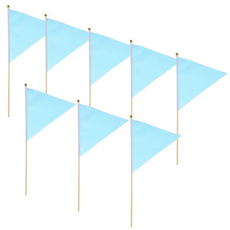 8 Pcs Lawn Marking Flags Emblems Marker Flags Garden Flag Poles ...