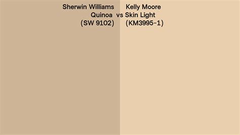 Sherwin Williams Quinoa Sw 9102 Vs Kelly Moore Skin Light Km3995 1