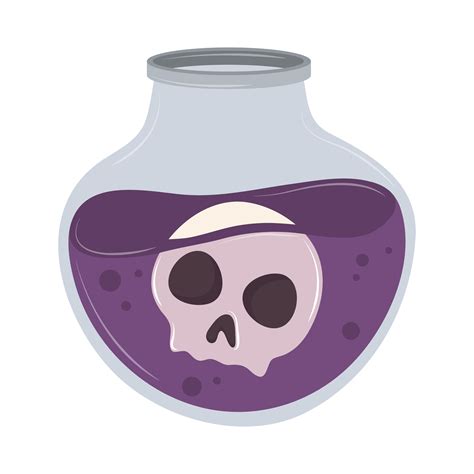 potion with skull 4229835 Vector Art at Vecteezy