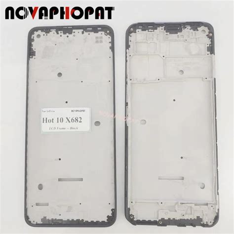 Novaphopat LCD Frame Front Housing Cover Chassis Bezel For Infinix Hot X Front Case