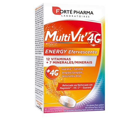 Multivit 4g Energy Efervescente 30 Comprimidos B Kosmetics