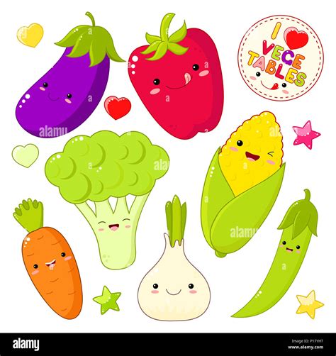 Kawaii Vegetables Hi Res Stock Photography And Images Alamy