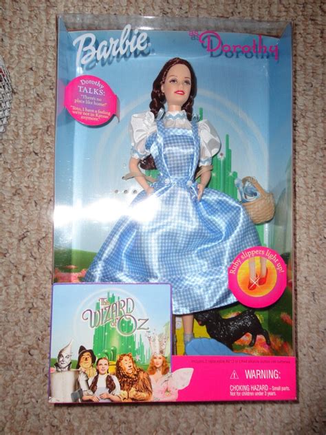 Vintage 1999 Barbie As Dorothy Wizard Of Oz Talking Ruby Slippers Light