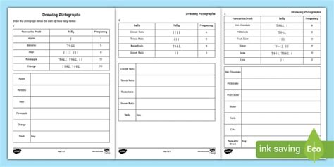 Drawing Pictographs Activity Sheet L Enseignant A Fait