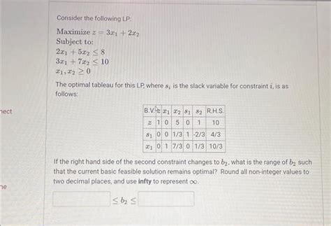 Solved Consider the following LP: Maximize z=3x1+2x2 | Chegg.com
