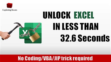 Easy Way To Unlock Excel Without Any Code Vba Zip Protected To