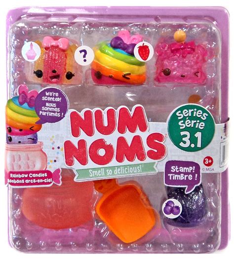 Num Noms Series 3.1 Rainbow Candies 4-Pack MGA Entertainment - ToyWiz