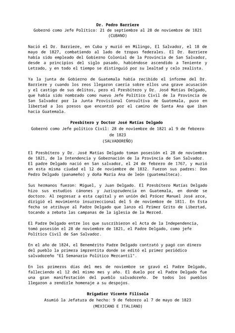 DOC Biografia De Los Presidentes De El Salvador DOKUMEN TIPS