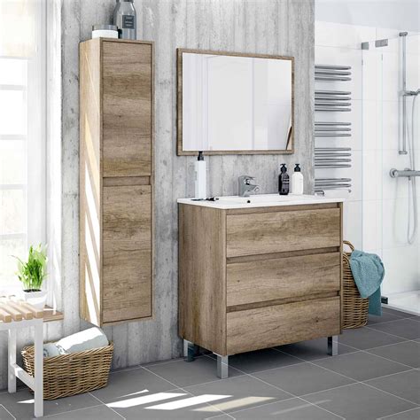 Pack Mueble baño Deva 3c espejo Lavabo Col Topmueble