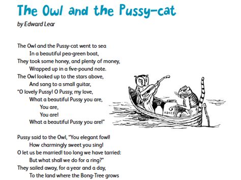 The Owl And The Pussy Cat Poetry Sequence Teaching Resources My Xxx Hot Girl