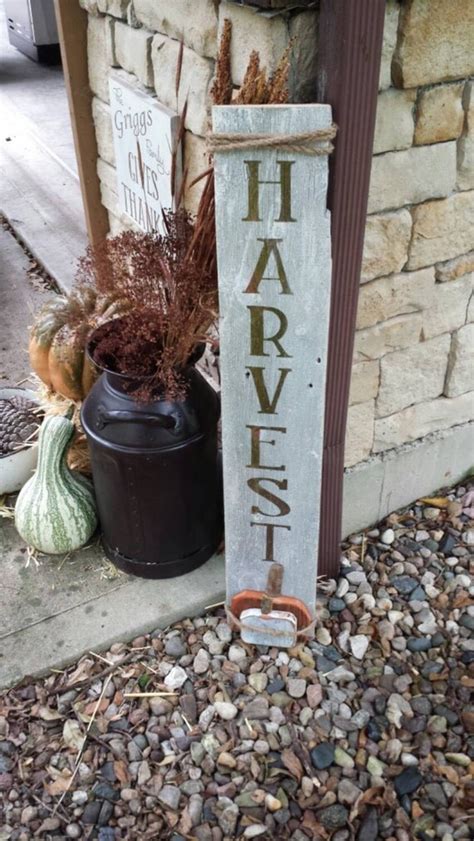 Harvest Front Porch Sign Harvest Sign Harvest By FlawedtoFabulous