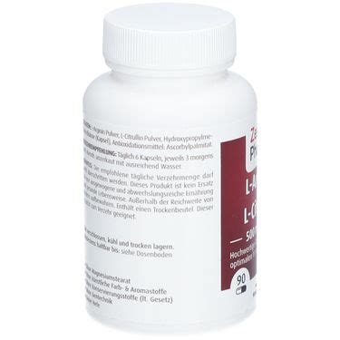 Zein Pharma L Arginin L Citrullin Mg St Shop Apotheke