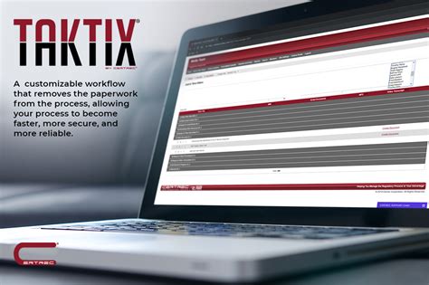 Manage Workflows with Taktix Solutions | Certrec