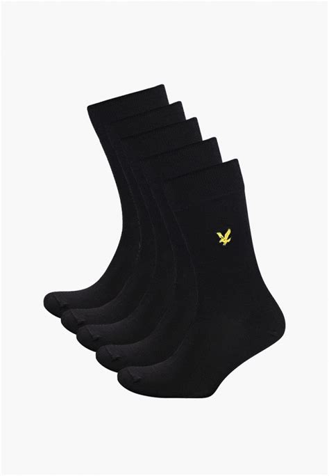 Носки 5 пар Lyle & Scott LIAM 5 Pack Core Socks Plain, цвет: черный ...