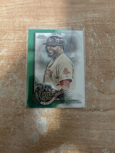 Topps Allen Ginter Chrome Green Refractor David Ortiz Ebay