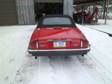 Classic Collectible Jaguar Red Convertible Garage Kept Since New Nice