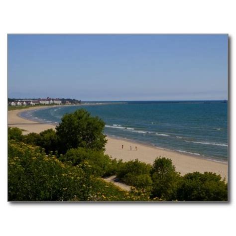 Beaches of Sheboygan | Beach, Sheboygan, Postcard