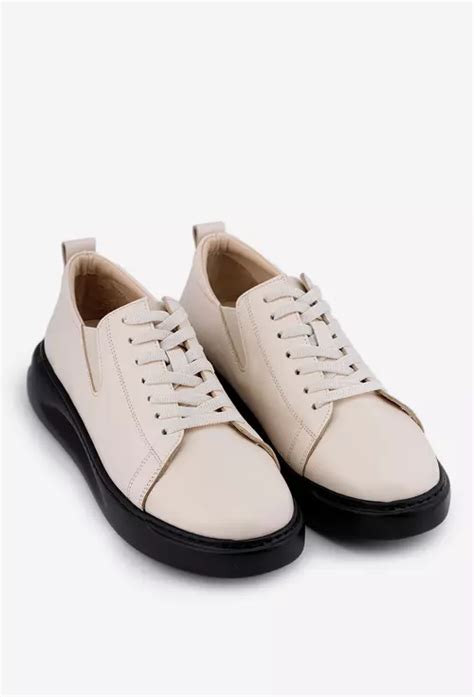 Pantofi Nude Din Piele Cu Siret Dasha Ro