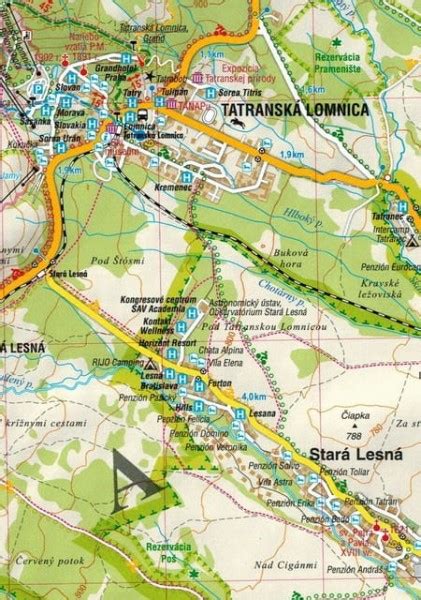 Tatry Polskie I S Owackie Mapa Laminowana Gauss