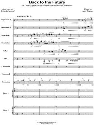 Back To The Future Sheet Music Arrangements Available Instantly