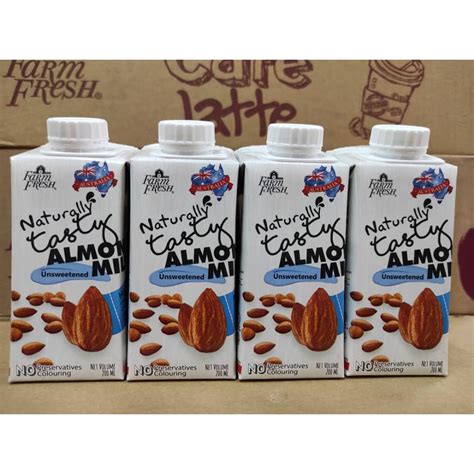 Farm Fresh Uht Unsweeted Almond Milk 200ml24 Shopee Malaysia