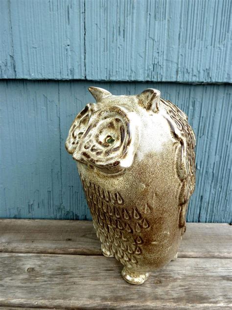 David Gil For Bennington Potters Owl Bank With Original Etsy