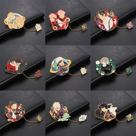 Jujutsu Kaisen Gojo Satoru Anime Pins Brooch Geto Suguru Yuji Sukuna