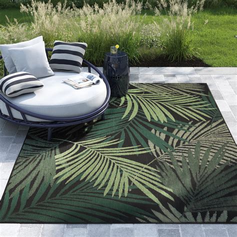 Beachcrest Home Deirdre Black Green Indoor Outdoor Rug Reviews Wayfair