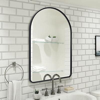 Amazon Wamirro Big Black Arched Mirror Large Farmhouse Bathroom