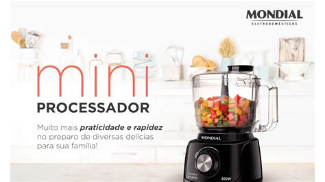 Mini Processador De Alimentos Mondial Turbo Pratic Ponto