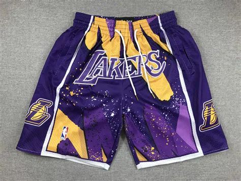 Los Angeles Lakers Shorts Hardwood Classics Hyper Hoops - Basketball ...