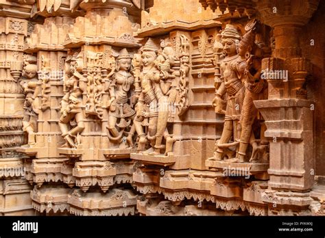 Wood Carvings On Jain Temple Jaisalmer Fort Jaisalmer Rajasthan